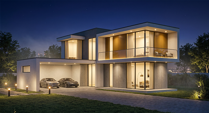 เรียน sketchup exterior 4