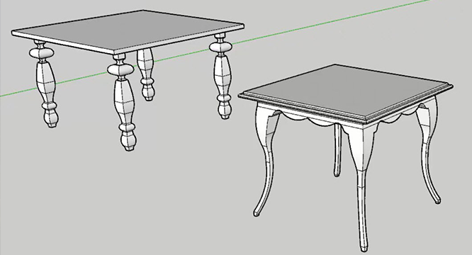 เรียน sketchup furniture